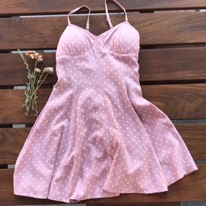 Pink Polka Dot Dress